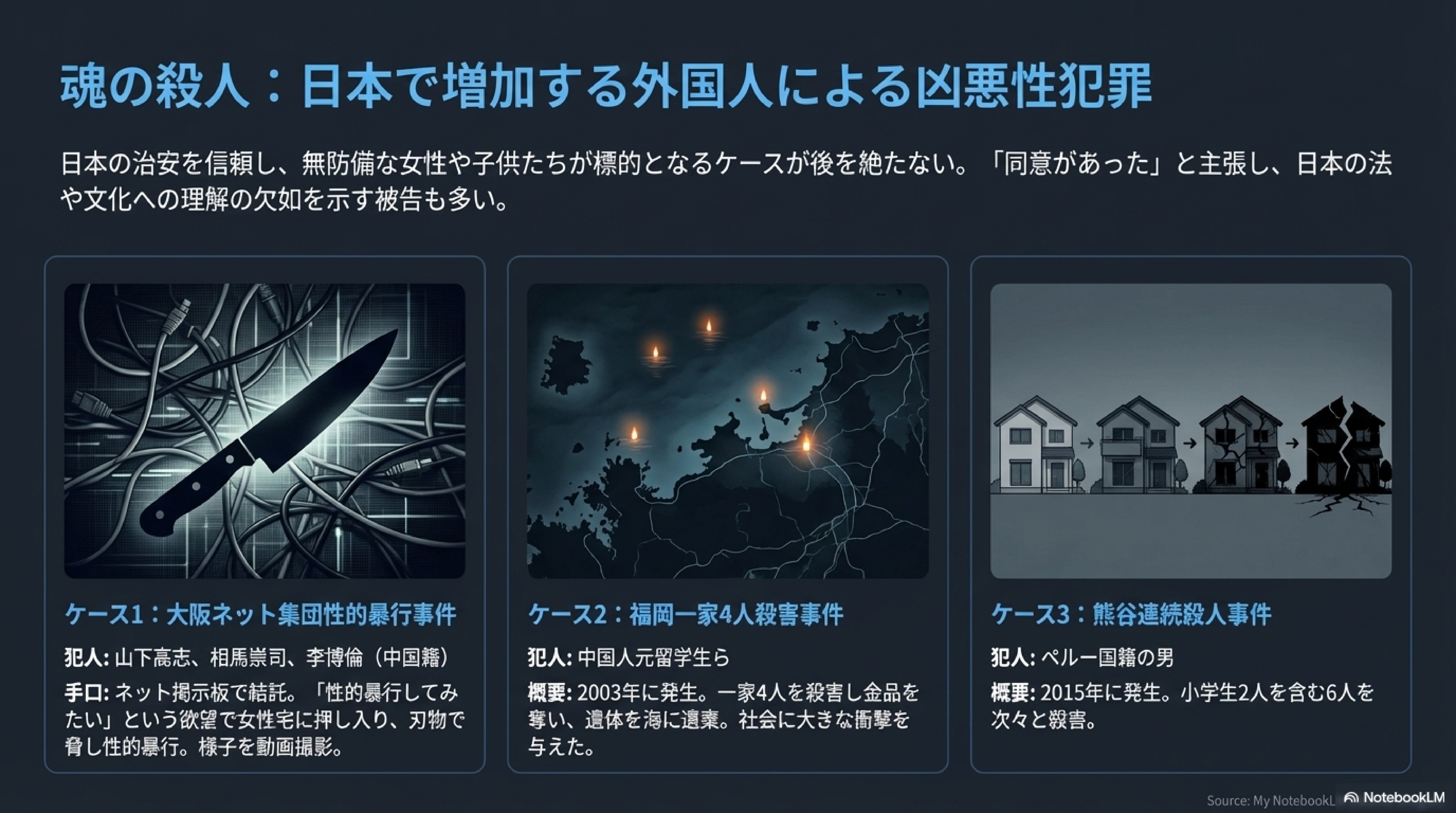 増加する凶悪性犯罪：ターゲットにされる弱者 - 性犯罪 治安リスク 弱者保護
