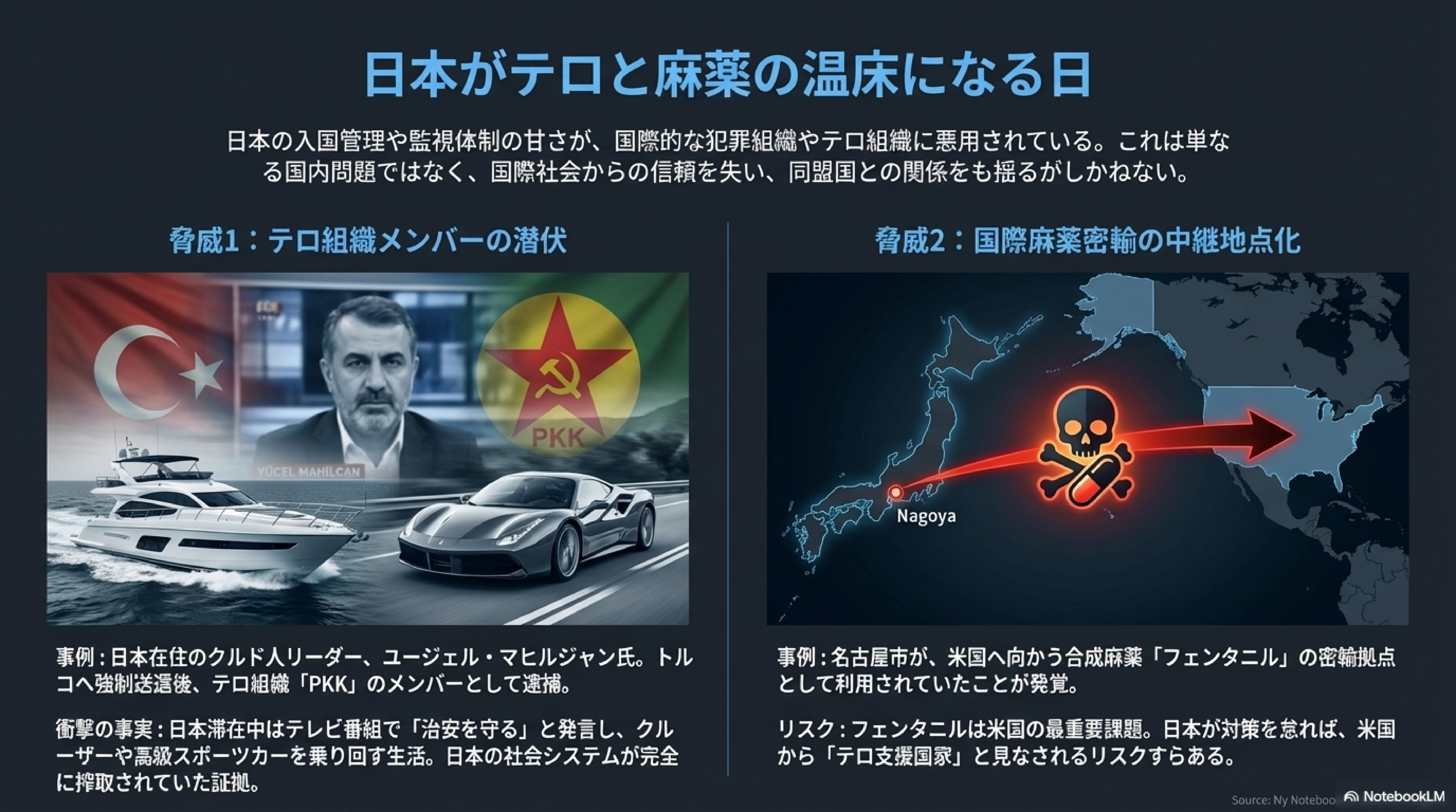 テロと麻薬の温床：監視体制の不備と国際犯罪組織 - テロリスク 麻薬密輸 入管制度